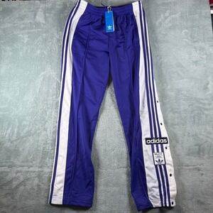 Adidas Originals Adibreak Track Pants Purple White Snap Side IP0624 Womens Small